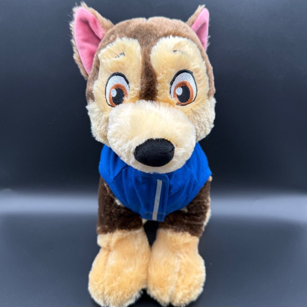Build A Bear Chase Dog Plush W/Shirt Stuffed Animal Toy BAB Paw Patrol Soft